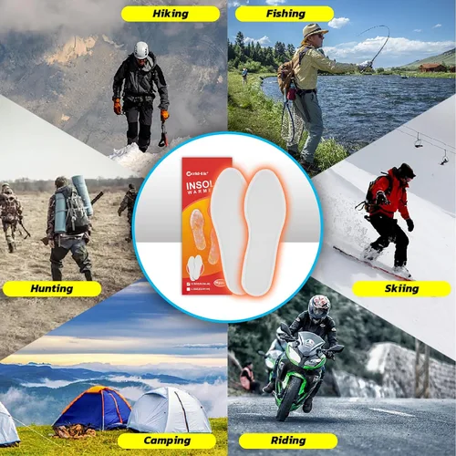 Miniatura 5 de WORLD-BIO Calentadores de pies desechables, 10 pares, calentador activado por aire, seguro, natural, de larga duración, 8 horas, calentadores