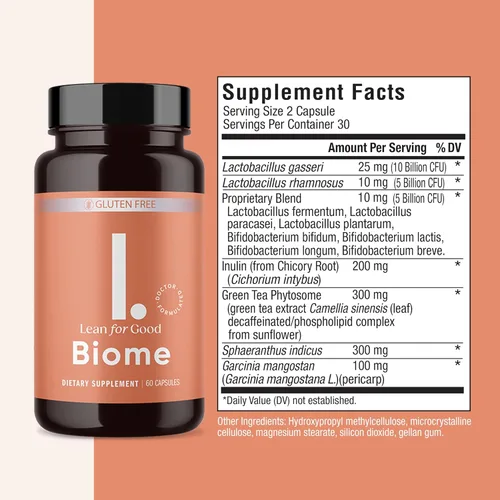Miniatura 2 de Biome, fórmula probiótica de 9 cepas, apoya un microbioma intestinal equilibrado, potentes probióticos intestinales con fitosoma Greenselect - 60