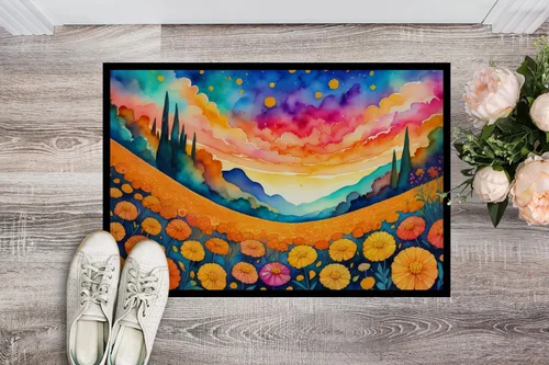 Miniatura 2 de Caroline's Treasures DAC1455MAT - Felpudo de la reina de la noche con diseño de cactus en color de 18 x 27 pulgadas, tapete para puerta delantera
