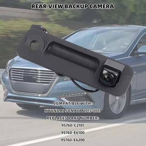 Miniatura 2 de Dasbecan Cámara de respaldo de visión trasera compatible con Hyundai Sonata 2015 2016 2017 cámara de asistencia de estacionamiento de respaldo