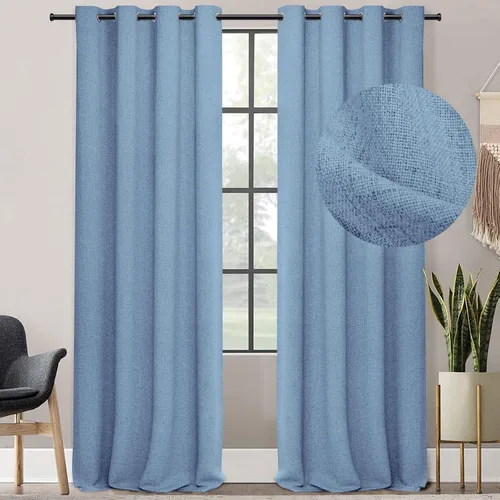 Miniatura 14 de Cortinas 100% Blackout Shield para puerta corrediza, cortinas extra anchas de 108 pulgadas de largo, cortinas con ojales para puerta de patio, 50