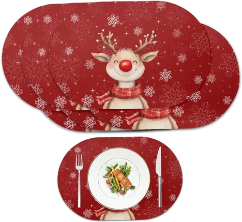 Miniatura 61 de Ghost Placemats Set of 2 Wipeable Faux Leather 12X18 Inch Waterproof Non-Slip Mats Spooky Table Decor Heat Resistant for Scary Dinner Party Fantasma