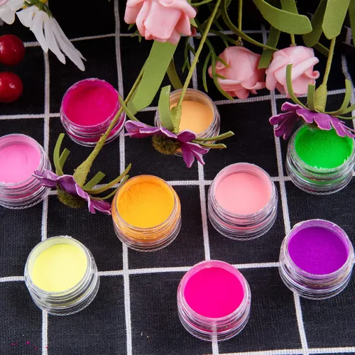 Miniatura 4 de Duufin Polvo de uñas de pigmento de 54 colores, polvo luminoso iridiscente, brillo perlado, polvo de uñas de alto brillo, pigmento de uñas para arte