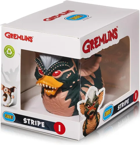 Miniatura 2 de TUBBZ Edición en caja Figura coleccionable de pato de goma de vinilo a rayas – Producto oficial de Gremlins – TV, películas y videojuegos Gremlins