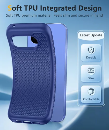Miniatura 847 de FNTCASE Funda para iPhone 17 Pro: Fundas delgadas translúcidas de color azul claro compatibles con MagSafe, protección completa de la cámara