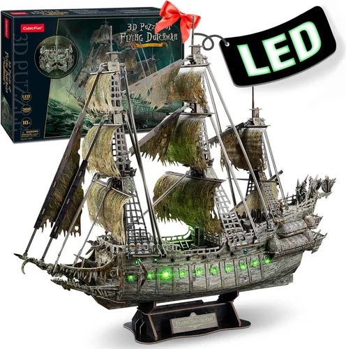Miniatura 9 de CubicFun Rompecabezas 3D para adultos y niños, la venganza de la reina roja Anne's Revenge, 391 piezas, decoración del hogar, arte y manualidades