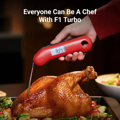 Miniatura 9 de Termómetro Profesional para Carne Digital, 3 Veces Más Rápido con Lectura Instantánea de 0.5 Segundos, Certificado NIST con Precisión ±0.5°F, 100%
