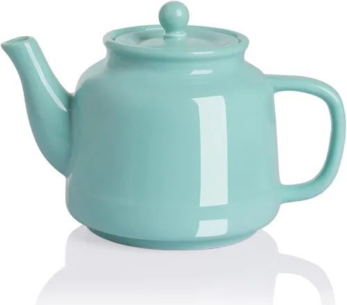 Miniatura 11 de Sweejar Tetera de porcelana con infusor de acero inoxidable extraíble, apto para microondas y lavavajillas, para té suelto, infusor de té para Jade