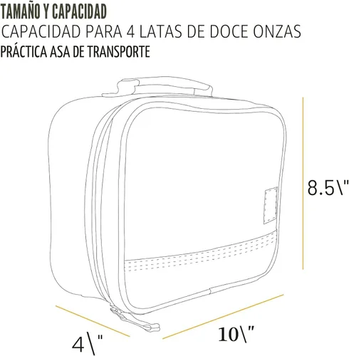 Miniatura 5 de Carhartt Enfriador de almuerzo aislado para hombres y mujeres, totalmente aislado para el uso diario, 4 latas (negro)