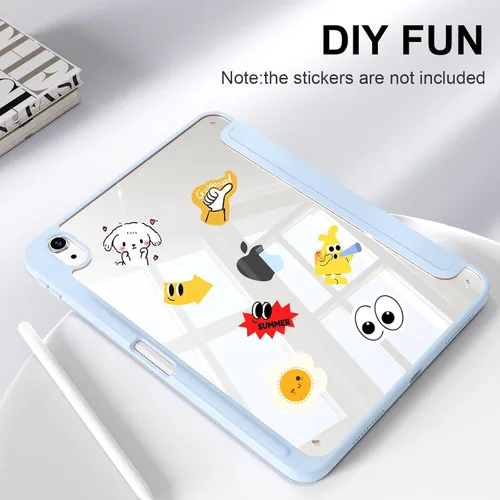 Miniatura 9 de Funda para iPad Air de 11 pulgadas M4/M3/M2 2026/2025/2024, iPad Air de 5ª/4ª generación de 10.9 pulgadas 2022/2020 con soporte para lápices, Azul