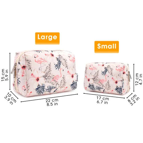 Miniatura 5 de Narwey Linda Bolsa de Maquillaje de Viaje, Bolsa Organizadora de Cosméticos, Bolsa de Aseo de Viaje, Bolsas de Maquillaje con Compartimentos