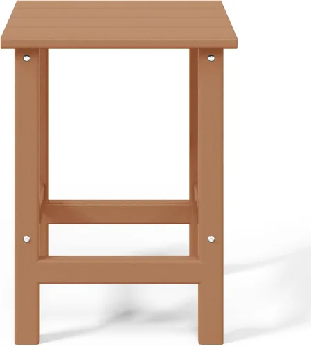 Miniatura 9 de WestinTrends Malibu - Mesa auxiliar cuadrada para exterior para silla Adirondack, teca