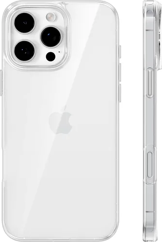Miniatura 14 de TORRAS Funda Transparente Cristalina para iPhone 16 Pro, Ultra-Delgada [No Amarillea] [Protección Militar] Ajuste Delgado Funda de Silicona TPU