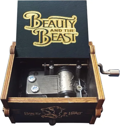 Miniatura 13 de Bolunlun Caja de música de los Beatles, caja de música de madera con manivela, juguetes de madera para fanáticos de las estrellas, regalos