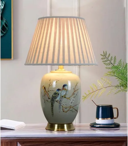 Miniatura 6 de Lamp for Desk Ceramic Retro Table Lamp Living Room Study Bedroom Bedside Table Decorative Lamp Creative Hotel Table Lamp Desk Lamps for Home