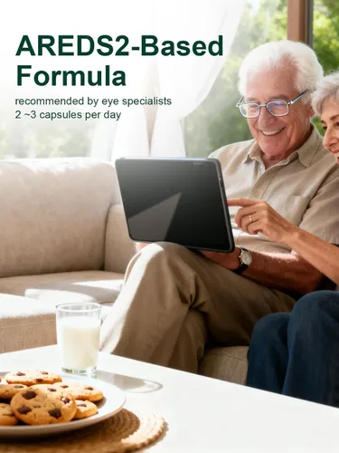 Miniatura 7 de AREDS 2 Vitaminas para los ojos, paquete de 2, suplemento de luteína y zeaxantina