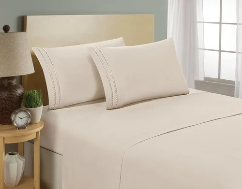 Miniatura 12 de ¡Juego de sábanas de lujo de 4 piezas en Amazon! Diseño de calidad egipcia con 1500 hilos Elegant Comfort - Resistente a las arrugas y al Morado