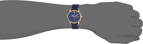 Miniatura 4 de Fossil Commuter - Reloj de cuarzo para hombre de acero inoxidable y piel, estilo casual