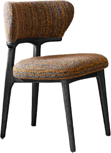 Sillas de comedor retro, juego de sillas de comedor de madera, silla de cocina tapizada, silla de tocador de recepción, asiento sin brazos con Negro