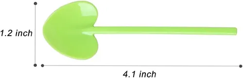 Miniatura 4 de OULIGET Cucharas de degustación de plástico, cucharas de plástico, cuchara de helado desechable, cuchara de postre, 4.1 pulgadas, 100 piezas, color.