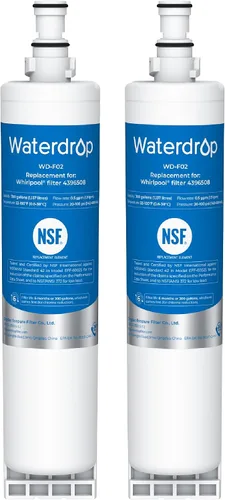 Waterdrop 4396508 Repuesto para Whirlpool® 4396510, PNL240V, 4396508p, 4396547, 4392857, LC400V, WF-NLC240V, Everydrop® Filter 5, EDR5RXD1 Filtro de