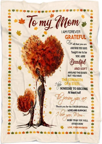 Manta personalizada para mamá de hija e hijo, manta personalizada para el día de la madre con nombres de los niños, manta con texto en inglés «To My