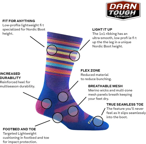 Miniatura 2 de Darn Tough Oslo Nordic Botas ligeras con cojín para nieve (estilo 8034)
