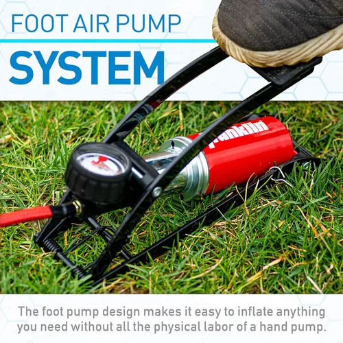 Miniatura 4 de Franklin Sports Foot Air Pump for Balls, Bikes, Inflatables and More - High-Pressure Foot Pedal Pump - Compact Heavy Duty