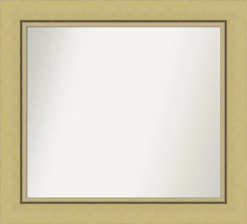 Miniatura 70 de Amanti Art Landon Gold Espejo de baño, espejo de pared o espejo de tocador de baño sobre el fregadero (26.25 x 26.25 pulgadas) Espejo no biselado