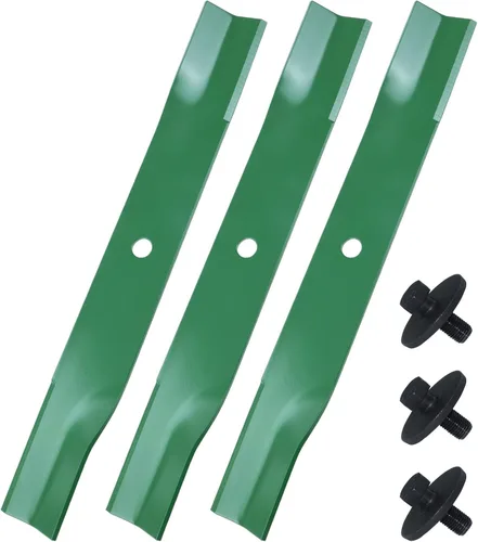Miniatura 10 de Paquete de 3 cuchillas de cortacésped 115-5059-03 con pernos de hoja para Toro MX5000 MX5025 MX5050 MX5060 SW5000 Reemplazo Toro Timecutter 50