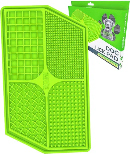 Miniatura 11 de Cuenco para lamer interactivo para perros Mighty Paw, de silicona libre de BPA, alivio de la ansiedad, apto para lavavajillas, 2 modos, 4 texturas