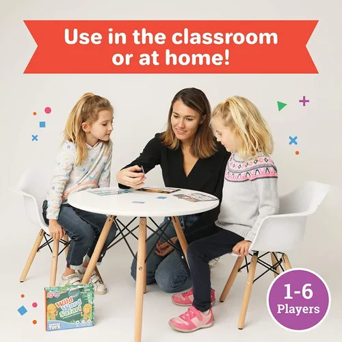 Miniatura 4 de Barnacle Toys Wild Word Safari - CVC Sight Word Reading Games, alternativas de tarjetas flash de fonética primaria para niños, actividades