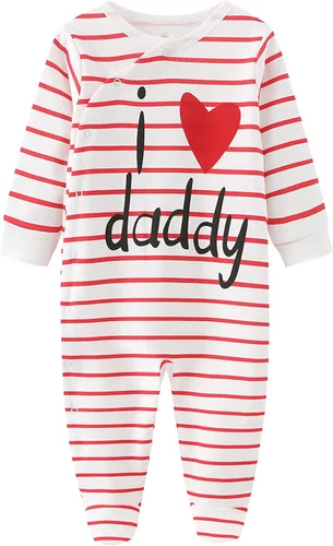 Miniatura 2 de Conjunto de 4 pijamas para bebés y niñas de una sola pieza de algodón para recién nacidos, conjunto de 4