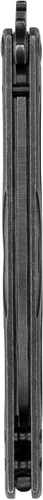 Miniatura 7 de Cuchillo de entrenamiento tipo mariposa Kershaw Balanza, diseño BlackWash, hoja de acero inoxidable redondeada de 4.3 pulgadas con punta de gota