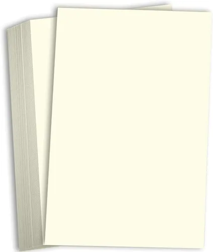 Hamilco Cartulina color crema de 11 x 17 pulgadas, peso pesado, 80 libras, cartulina de cartulina - Paquete de 25