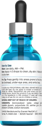 Miniatura 6 de NeoCell Paquete de belleza para mujer Polvo de biopéptidos de colágeno Suero de péptidos de colágeno Set interior y exterior