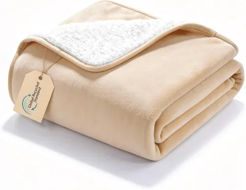 gogobunny Manta de cama impermeable, manta reversible de forro polar Sherpa para perro, cachorro y gato, funda para muebles que protege la cama,
