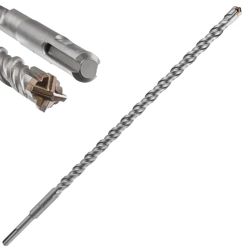 Miniatura 18 de Wensilon Kit de brocas para hormigón de 8 pulgadas, material de carburo de doble rosca de tipo cruzado, adecuado para hormigón, ladrillo, paredes