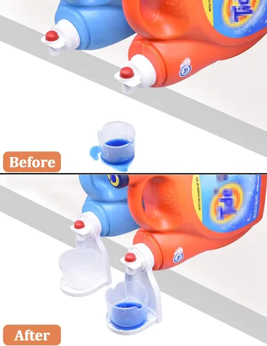Miniatura 3 de Portavasos de detergente para ropa sucia, colector de goteo de detergente, organizador de bandeja de líquido para suavizante de tela, dispensador