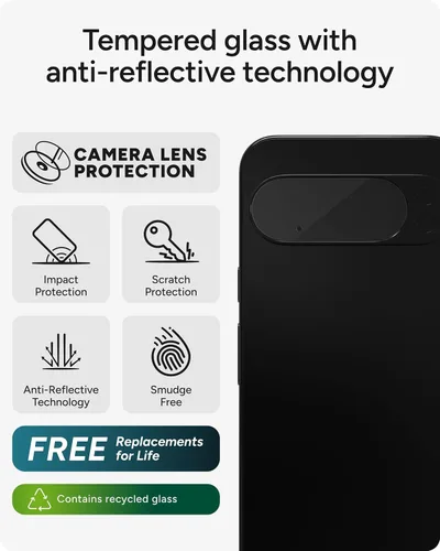 Miniatura 2 de ZAGG Glass Elite - Protector antirreflectante para lente de cámara Google Pixel 10 Pro XL, tecnología antirreflejos, resistente a arañazos e