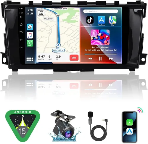 Miniatura 9 de ASURE Radio de estéreo de coche de 9 pulgadas para Nissan Altima V L33 2013-2017 Unidad de navegación GPS de actualización, Android 15 con 4G+64G