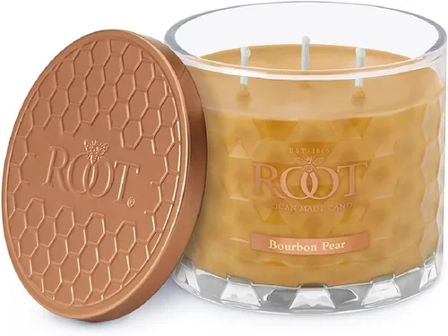 Miniatura 15 de Root Candles - Velas perfumadas de otoño en forma de panal de miel, de vidrio, con mezcla de cera de abejas de 3 mechas, 12 onzas, elaboradas a