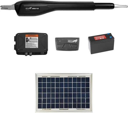 Miniatura 7 de Mighty Mule MM571W Paquete solar – Abridor de puerta inteligente resistente (panel solar de 20 W)