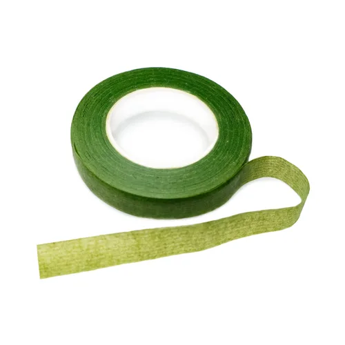 BEADNOVA Cinta floral de 1/2 pulgada, cinta floral verde para ramos de flores, arreglos florales, envoltura de tallo para manualidades (verde, 30