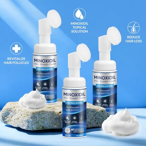 Miniatura 3 de Espuma de minoxidil al 5%, espuma de minoxidil para hombres, minoxidil para el crecimiento del cabello de mujeres, minoxidil para hombres y mujeres