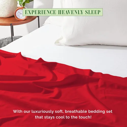 Miniatura 6 de Elegant Comfort Sábana encimera de 1 pieza de calidad hotelera, lujosa y suave, 1500 hilos, calidad egipcia, resistente a arrugas, manchas