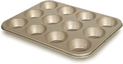 Miniatura 7 de Glad Mini Molde para Muffins Antiadherente - Molde de Metal Extra Resistente para Cupcakes con Pequeños Moldes para Hornear, Mini 12 Cavidades