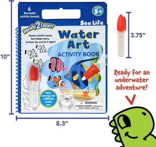 Miniatura 3 de Libro de actividades de arte con agua - Vida marina