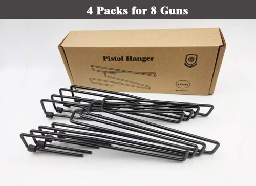 Miniatura 6 de StrongTools Percha para pistola, estante para pistola para estante seguro o estantería, organizador de pistolas para exhibiciones y gabinete