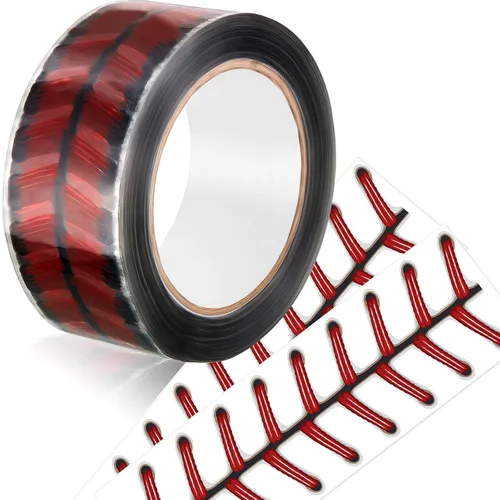 Cinta adhesiva de béisbol de 110 yardas para envolver Navidad, sellado y más (1 rollo)